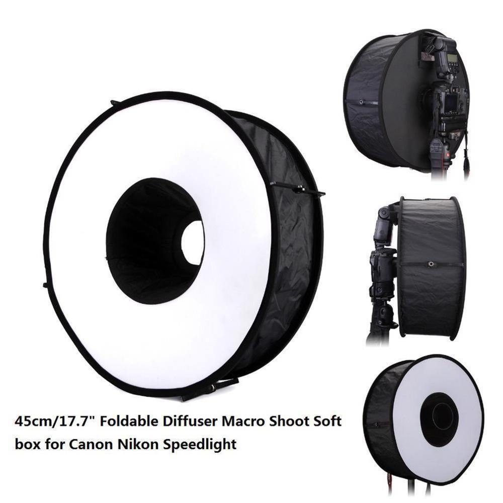 New Ring Softbox Flash Round Flash Softbox Foldable Soft Flash Diffuser Camera - MCNM's Marketplace