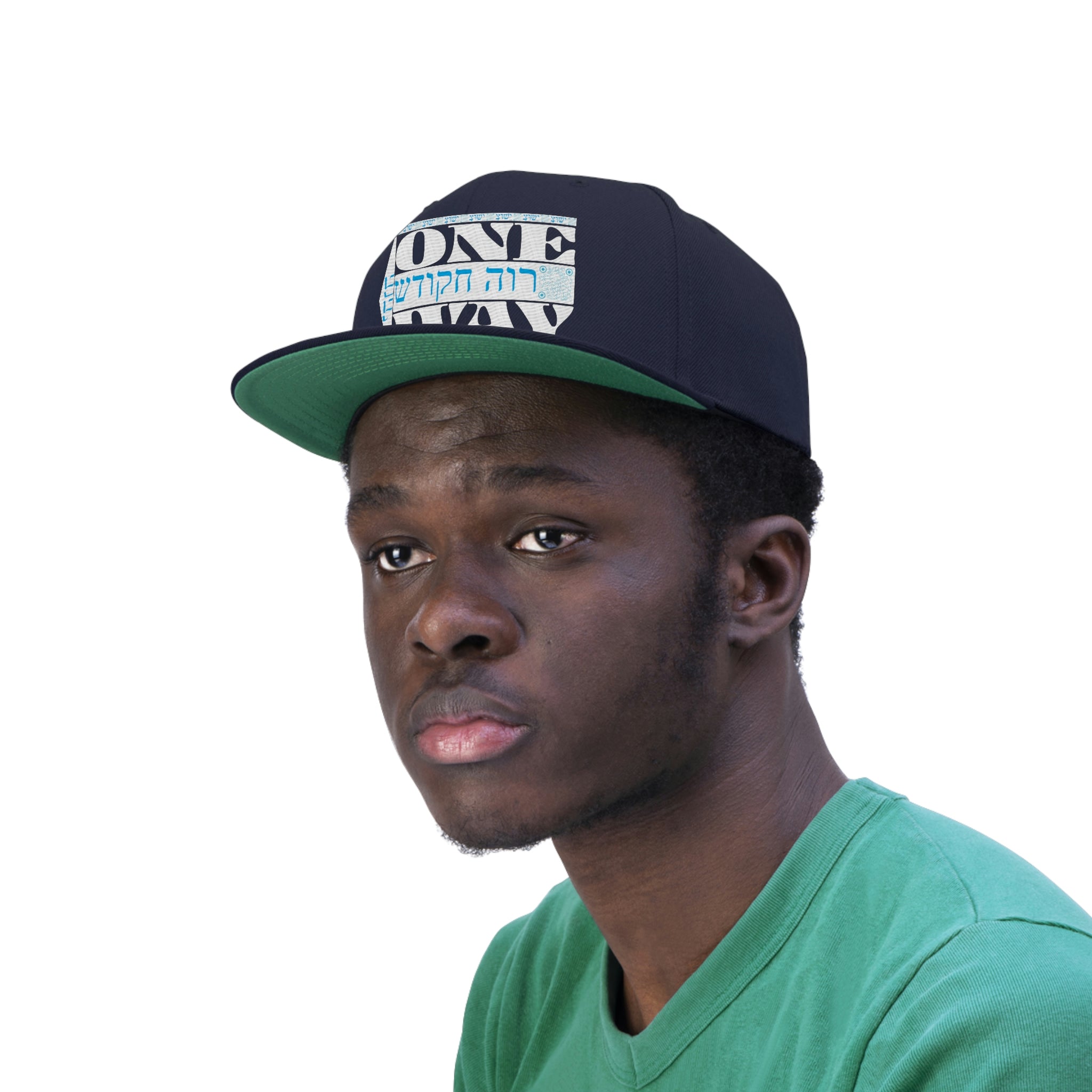 One Way Unisex Flat Bill Hat