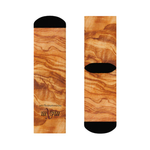 MCNM Wood Grain Crew Socks