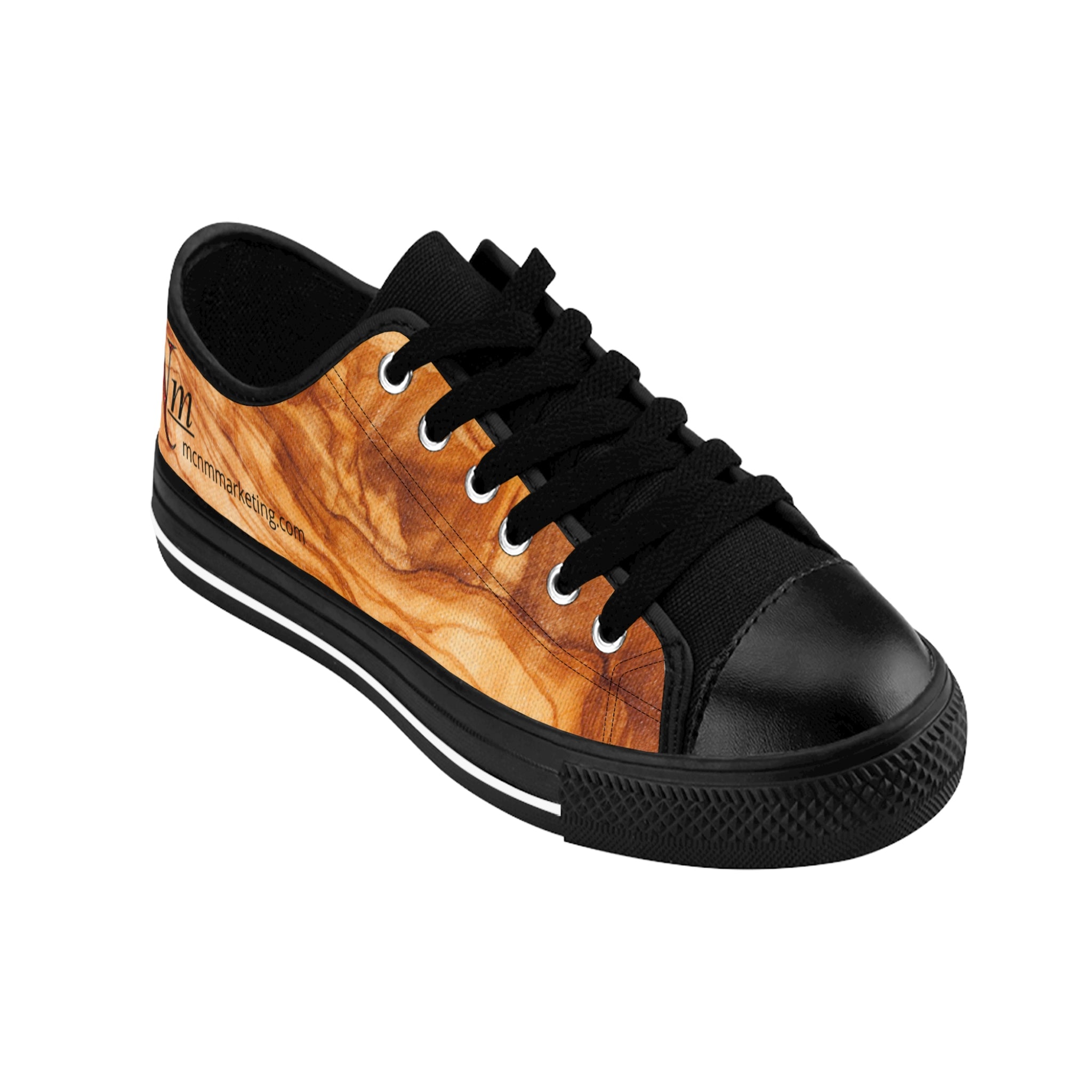 Wood Grain MCNM Marketing Men's Sneakers