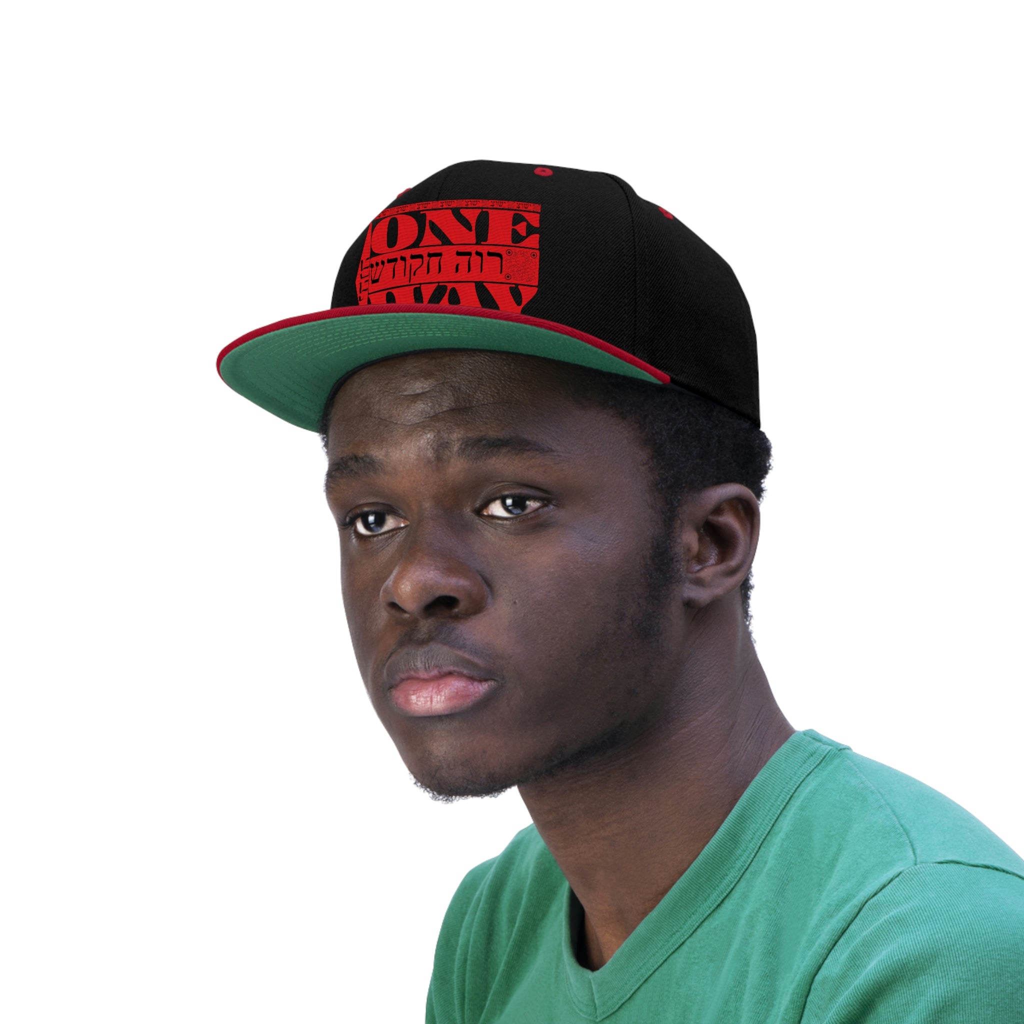 One Way Unisex Flat Bill Hat