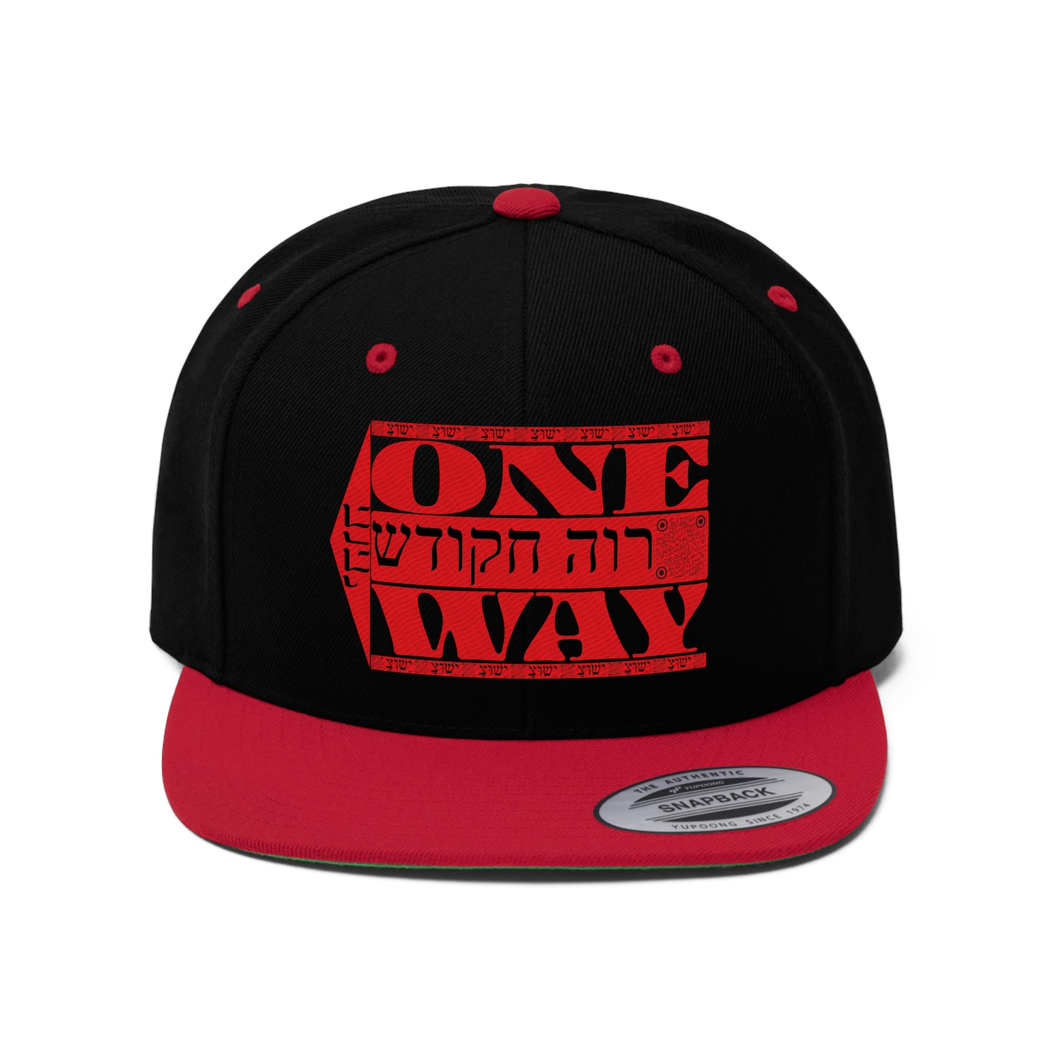 One Way Unisex Flat Bill Hat