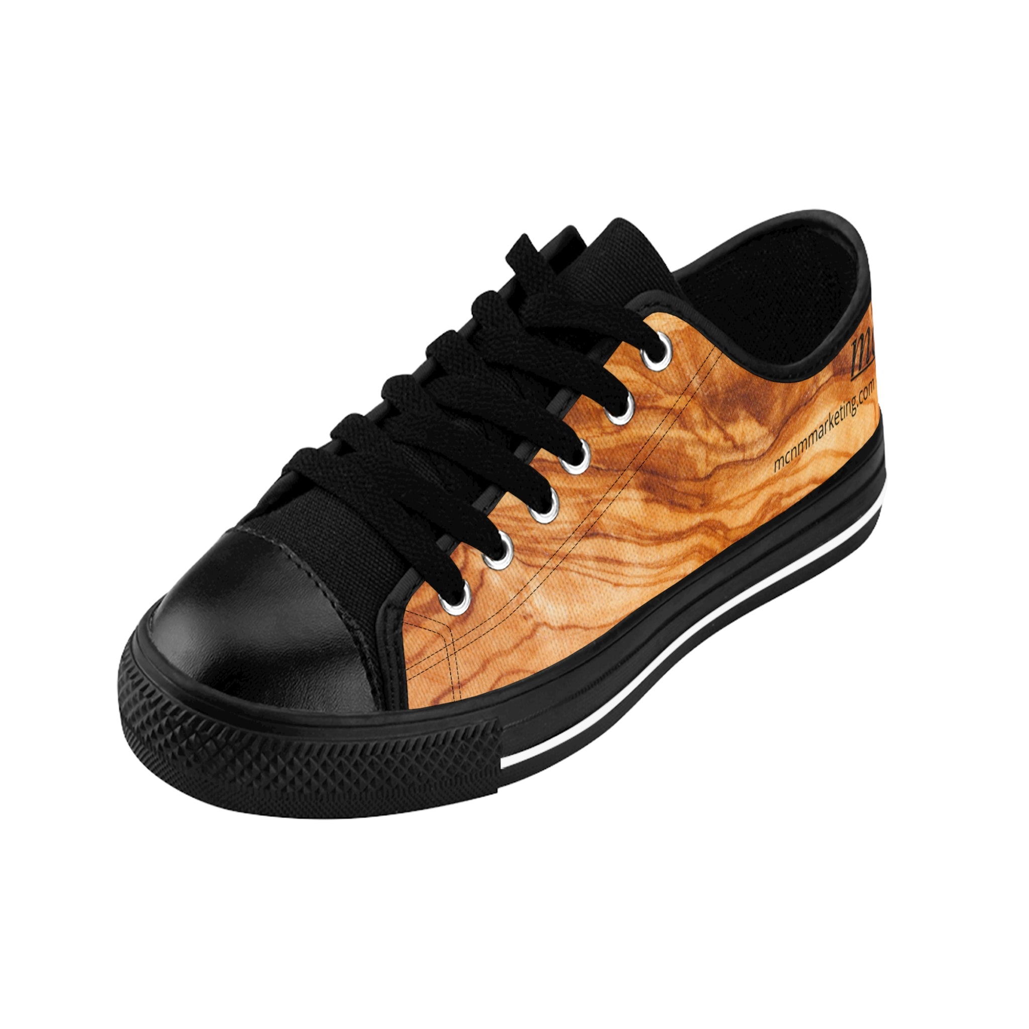 Wood Grain MCNM Marketing Men's Sneakers