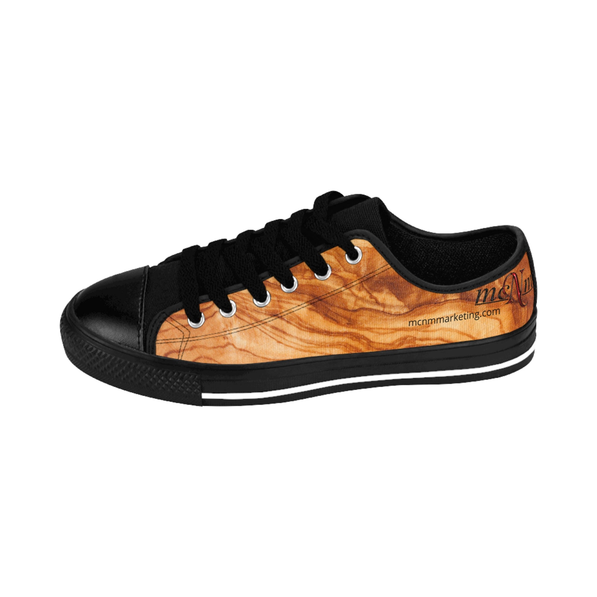 Wood Grain MCNM Marketing Men's Sneakers