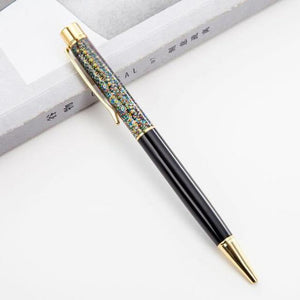 1pc New Gold Foil Pens Metal Ballpoint Pens Office Birthday Gifts Ballpoint Pens Engraved Name Private Laser Customized Logo Pen - MCNM's Marketplace