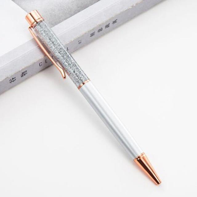 1pc New Gold Foil Pens Metal Ballpoint Pens Office Birthday Gifts Ballpoint Pens Engraved Name Private Laser Customized Logo Pen - MCNM's Marketplace