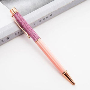 1pc New Gold Foil Pens Metal Ballpoint Pens Office Birthday Gifts Ballpoint Pens Engraved Name Private Laser Customized Logo Pen - MCNM's Marketplace