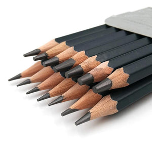 14 pcs/set Professional Sketch Drawing Pencil Set HB 2B 6H 4H 2H 3B 4B 5B 6B 10B 12B 1B Painting Pencils Stationery Supplies - MCNM's Marketplace