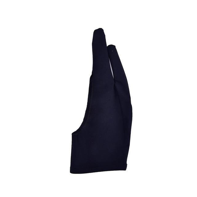 Black 2 Finger Anti-fouling Glove,both For Right And Left Hand Artist Drawing For Any Graphics Drawing Tablet - MCNM's Marketplace