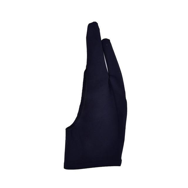Black 2 Finger Anti-fouling Glove,both For Right And Left Hand Artist Drawing For Any Graphics Drawing Tablet - MCNM's Marketplace