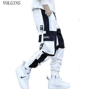 Streetwear Men's Multi Pockets Cargo Harem Pants Hip Hop Casual Male Track Pants Joggers Trousers Fashion Harajuku Men Pants - MCNM's Marketplace