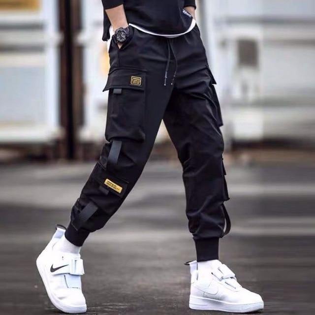 Streetwear Men's Multi Pockets Cargo Harem Pants Hip Hop Casual Male Track Pants Joggers Trousers Fashion Harajuku Men Pants - MCNM's Marketplace