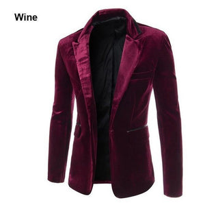 2015 New Arrival Elegant Single Button Design Casual Stylish Blazer Jacket Suits Hot Sale Fashion Special Slim Fit Blazer Jackes - MCNM's Fashion Bug