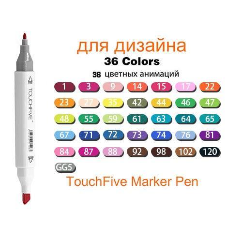 TouchFive Markers 12/80/168 Color Sketch Art Marker Pen Double Tips  Alcoholic Pens For Artist Manga Markers Art Supplies School - MCNM's Marketplace