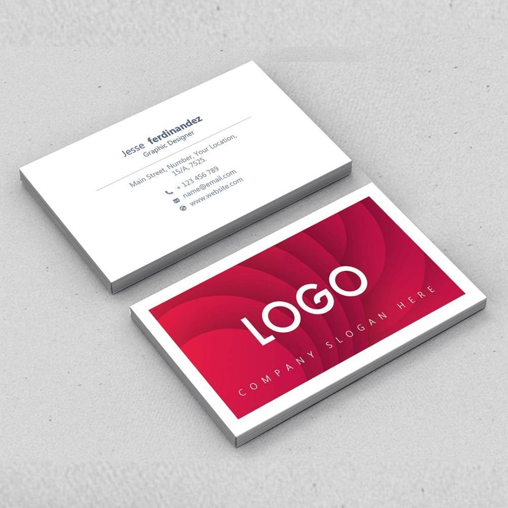 100PCS cheap customized full-color double-sided printing business card 300GMG paper - MCNM's Marketplace