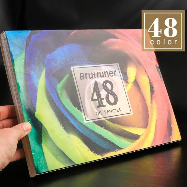 Andstal 48/72/120/160/180 Professional Oil Color Pencil Set Watercolor  Drawing colored pencils wood colour coloured pencils kids