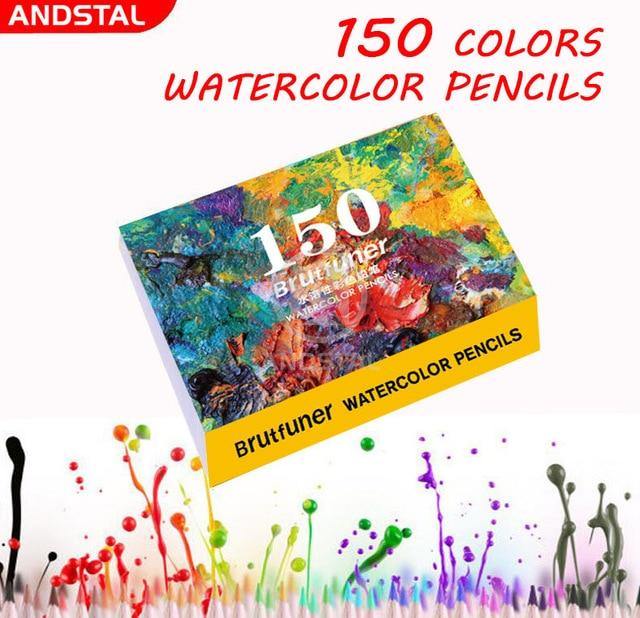 Andstal 48/72/120/160/180 Professional Oil Color Pencil Set Watercolor Drawing colored pencils wood colour coloured pencils kids - MCNM's Marketplace