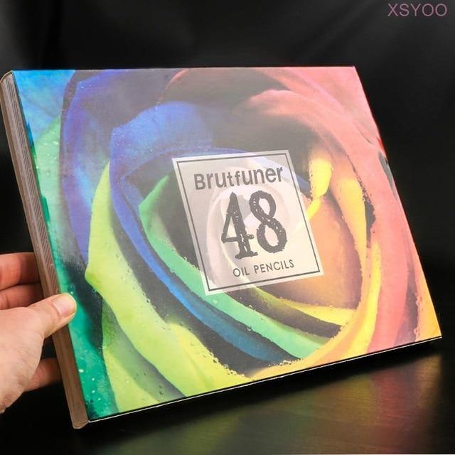 Brutfuner 48/72/120/160/180 Colors Wood Colored Pencils Set Oil HB Drawing Sketch For School Student Gifts Art Supplies - MCNM's Marketplace