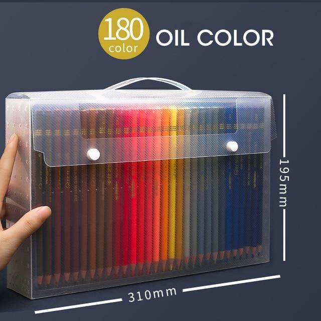 Andstal 48/72/120/160/180 Professional Oil Color Pencil Set Watercolor Drawing colored pencils wood colour coloured pencils kids - MCNM's Marketplace