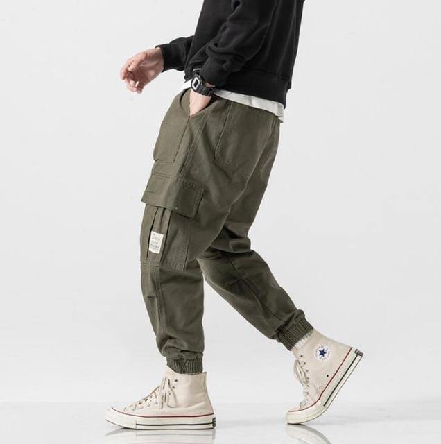 Streetwear Men's Multi Pockets Cargo Harem Pants Hip Hop Casual Male Track Pants Joggers Trousers Fashion Harajuku Men Pants - MCNM's Marketplace