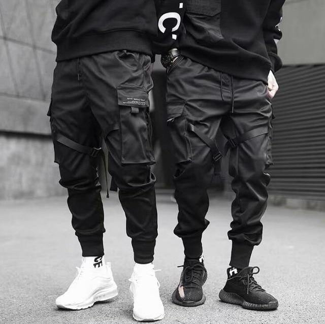 Streetwear Men's Multi Pockets Cargo Harem Pants Hip Hop Casual Male Track Pants Joggers Trousers Fashion Harajuku Men Pants - MCNM's Marketplace