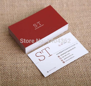 free design custom business cards business card printing paper calling card,paper visiting card 500 pcs/lot - MCNM's Marketplace