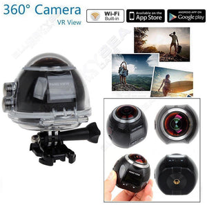 Free Shipping!4K Action Camera Wifi Mini Panoramic Camera 2448*2448 Ultra HD Panorama Camera 360 Degree Sport Driving VR Camera - MCNM's Fashion Bug